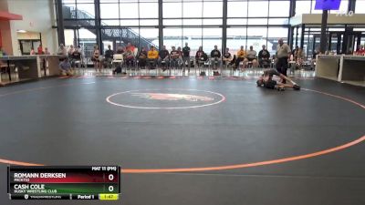 J-13 lbs Quarterfinal - Cash Cole, Husky Wrestling Club vs Romann Derksen, Pack732