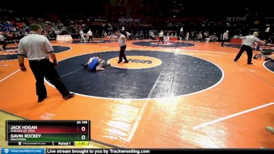 2A 106 lbs Semifinal - Jack Hogan, Chicago (St. Rita) vs Gavin Rockey, Wauconda