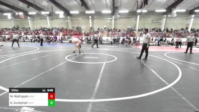 120 lbs Consi Of 8 #2 - Mathew Rodriguez, Monte Vista Takedown Club vs Keaton Curleyhair, Southwest Hammers