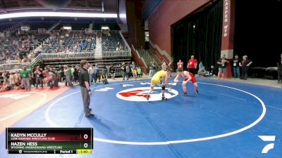 150 lbs 3rd Place Match - Hazen Hess, Wyoming Underground Wrestling vs Kadyn McCully, Lusk Rawhide Wrestling Club