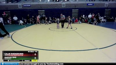 65 lbs Round 4 - Raegan Sims, Idaho Gold vs Callie Rheingruber, Mountain Man Wrestling Club