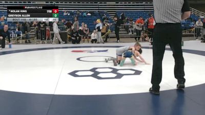 49 lbs 5th Place Match - Greyson Allen vs Nolan King, Tinley Park Bulldogs Wrestling Club