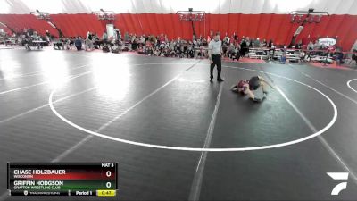 58-59 lbs Round 2 - Chase Holzbauer, Wisconsin vs Griffin Hodgson, Grafton Wrestling Club