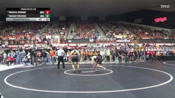 190 lbs Quarterfinal - Isaiah Wilson, Andale vs Brock Crome, Marysville Hs