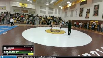 91 lbs Quarterfinal - Cade Heinemeyer, Worland Middle School vs Ben Jacobs, Greybull MS
