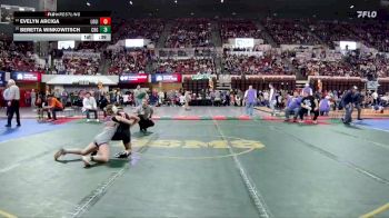 G - 110 lbs Cons. Round 4 - Beretta Winkowitsch, Cut Bank Girls vs Evelyn Arciga, Lockwood Girls