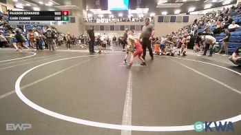 52 lbs Round Of 16 - Paason Edwards, Woodward Youth Wrestling vs Case Combs, Cowboy Wrestling Club