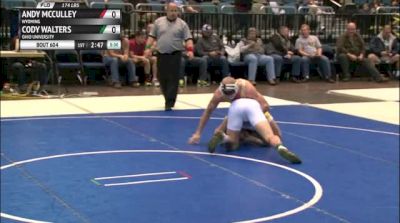 174lbs Finals Andy McCulley (Wyoming) vs. Cody Walters (Ohio)
