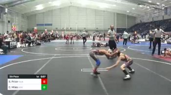 62 lbs 5th Place - Shawn Price, Tulare Young Guns vs Carson Miles, Grindhouse Wrestling Club