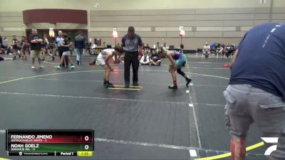 85 lbs Quarterfinals (8 Team) - Noah Goelz, Donahue WA vs Fernando Jimeno, Untouchables White