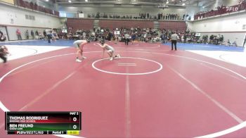 126 lbs Cons. Round 5 - Ben Freund, Show Low vs Thomas Rodriguez, Bagdad High School