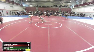 126 lbs Cons. Round 5 - Ben Freund, Show Low vs Thomas Rodriguez, Bagdad High School