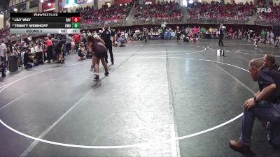 150 lbs Round 3 - Trinity Wemhoff, CWO vs Lily Way, Chase County Wrestling Club