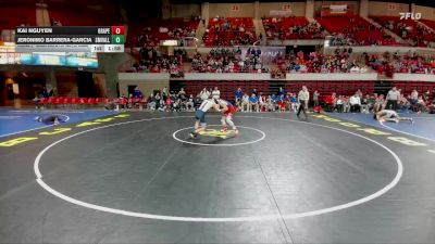 120 lbs Round 2 - Quarters & 1st Wb (16 Team) - Kai Nguyen, Grapevine vs Jeronimo Barrera-Garcia, Comal Smithson Valley