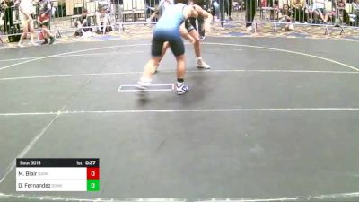 130 lbs Quarterfinal - Mason Blair, Darkhorse vs Dylan Fernandez, Somerset Academy