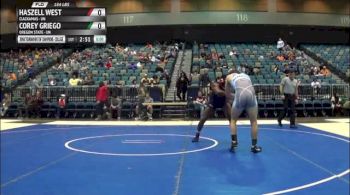 184lbs Match Haszell West (Clackamas) vs. Corey Griego (Oregon State)