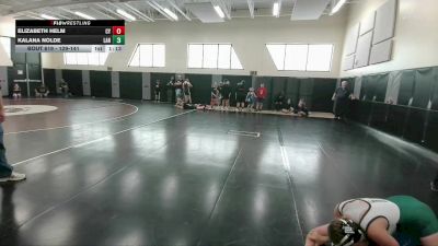 129-141 lbs Cons. Round 2 - Kalana Nolde, Lander Middle School vs Elizabeth Helm, CY Middle School
