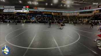 215 lbs Champ. Round 1 - Maddon Evans, Hampton-Dumont-CAL vs Xavier Briseno, Lockport (Twp.)