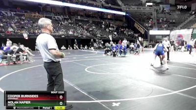 215 Class 2 lbs Quarterfinal - Cooper Burnsides, Savannah vs Nolan Napier, Seneca