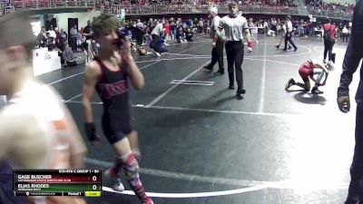 90 lbs Champ. Round 2 - Elias Rhodes, Nebraska Boyz vs Gage Buscher, Sutherland Youth Wrestling Club