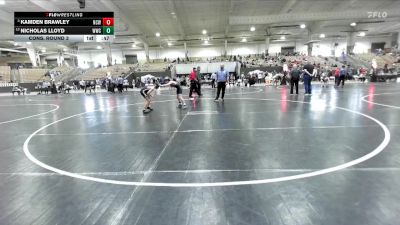 85 lbs Cons. Round 3 - Kamden Brawley, Nashville Catholic Wrestling vs Nicholas LLoyd, Wave Wrestling Club