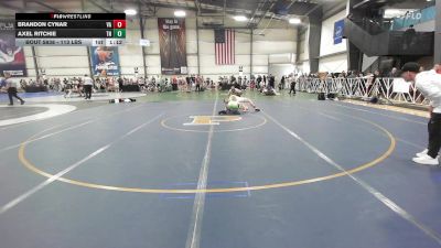 113 lbs Round Of 32 - Brandon Cynar, VA vs Axel Ritchie, TN
