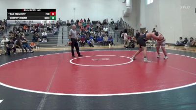 285 lbs Cons. Round 3 - Chevy Rider, Muscatine vs Eli Mcgriff, PCM, Monroe