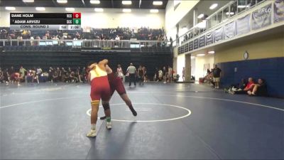 184 lbs Cons. Round 3 - Adam Arvizu, Sacramento City College vs Dane Holm, Victor Valley College