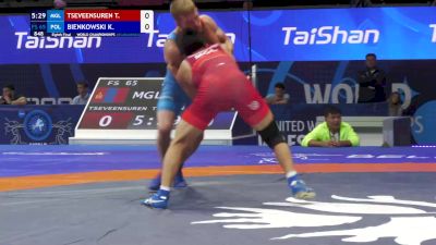 65 kg 1/8 Final - Tsogbadrakh Tseveensuren, Mongolia vs Krzysztof Bienkowski, Poland