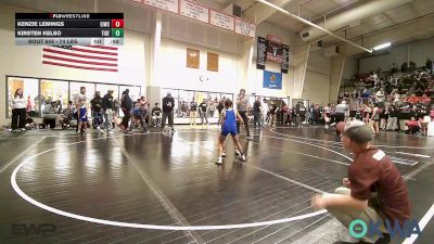 74 lbs Final - Kenzie Lemings, Eufaula Ironheads Wrestling Club vs Kirsten Kelso, Tiger Trained Wrestling