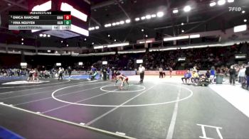 Girls 100 lbs Quarterfinal - Vina Nguyen, Hazen (Girls) vs Onica Sanchez, Granger (Girls)