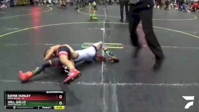 70 lbs Quarterfinals (8 Team) - Will Gallo, Team Gotcha vs Kayne Hunley, Ninja Killer