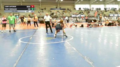 120 lbs 3rd Place - Liam LaForge, Mat Assassins Black - EL vs Toby Bernash, CTWHALE Orca - EL