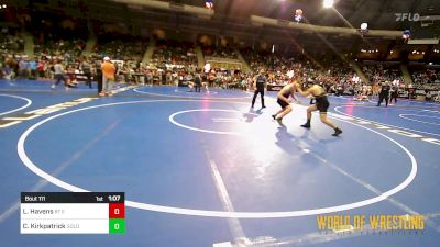 160 lbs Quarterfinal - Leland Havens, RT Elite, WI vs Christian Kirkpatrick, GOLDRUSH Academy