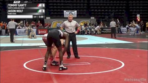 157lbs Quarter-finals Jason Nolf (Penn State) vs. Tommy Gantt (NC State)