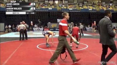 157lbs Semi-finals James Green (Nebraska) vs. Aaron Walker (Citadel)