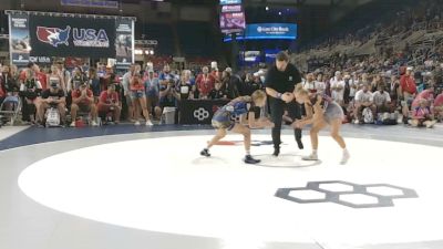 110 lbs Cons. Sub-rd Of 32 - Liza Krueger, South Dakota vs Mia Anderson, Nebraska