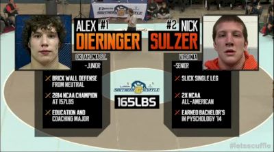 165lbs Finals Alex Dieringer (Oklahoma State) vs. Nick Sulzer (UVA)