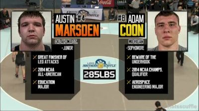 285lbs Finals Austin Marsden (Oklahoma State) vs. Adam Coon (Michigan)