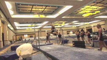 Gymnastike Wired- West Virginia Blue and Gold Warm-ups Part #1