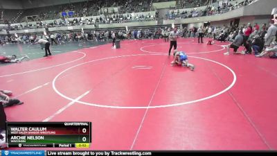 80 lbs Quarterfinal - Walter Caulum, West Salem Bangor Wrestling vs Archie Nelson, Wisconsin