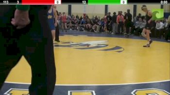 113lbs Match Kyle Rathman (Apple Valley) vs. Robbie Precin (Carl Sandburg)