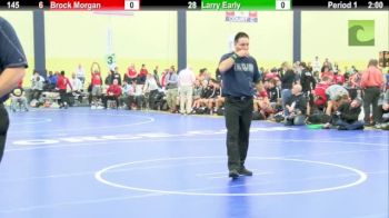 145lbs Match Larry Early (OPRF) vs. Brock Morgan (Apple Valley)