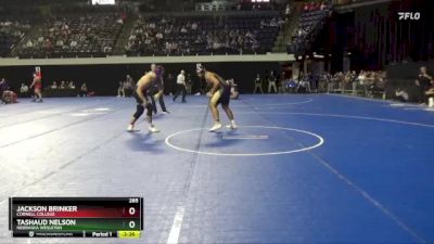 285 lbs Cons. Round 3 - Tashaud Nelson, Nebraska Wesleyan vs Jackson Brinker, Cornell College