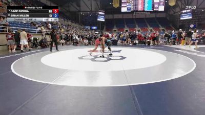 132 lbs Champ. Rd Of 16 - Gage Bjerga, MN vs Brian Miller, CA