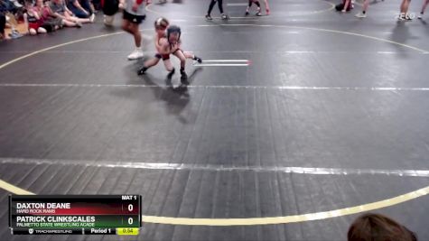 46 lbs Round 1 - Daxton Deane, Hard Rock Rams vs Patrick Clinkscales, Palmetto State Wrestling Acade