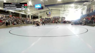 125 lbs Quarterfinal - Megan Vasquez, Olathe Northwest vs Cadence Dearing, Shawnee Mission Northwest