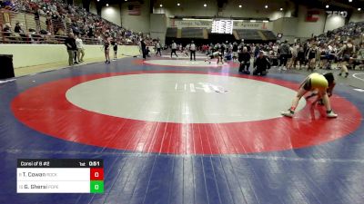 100 lbs Consi Of 8 #2 - Travis Cowan, Rockmart Takedown Club vs Gavin Ghersi, Pope Junior Wrestling Club