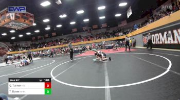 85 lbs Rr Rnd 1 - Quin Turner, Hinton Takedown Club vs Taylor Dover, Noble Takedown Club