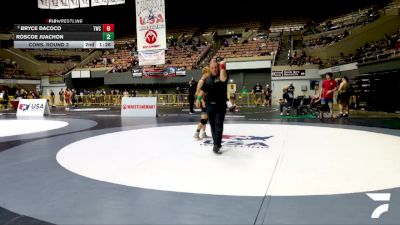 Junior Boys - 106 lbs Cons. Round 3 - Bryce Dacoco, Tracy Wrestling Club vs Roscoe Juachon